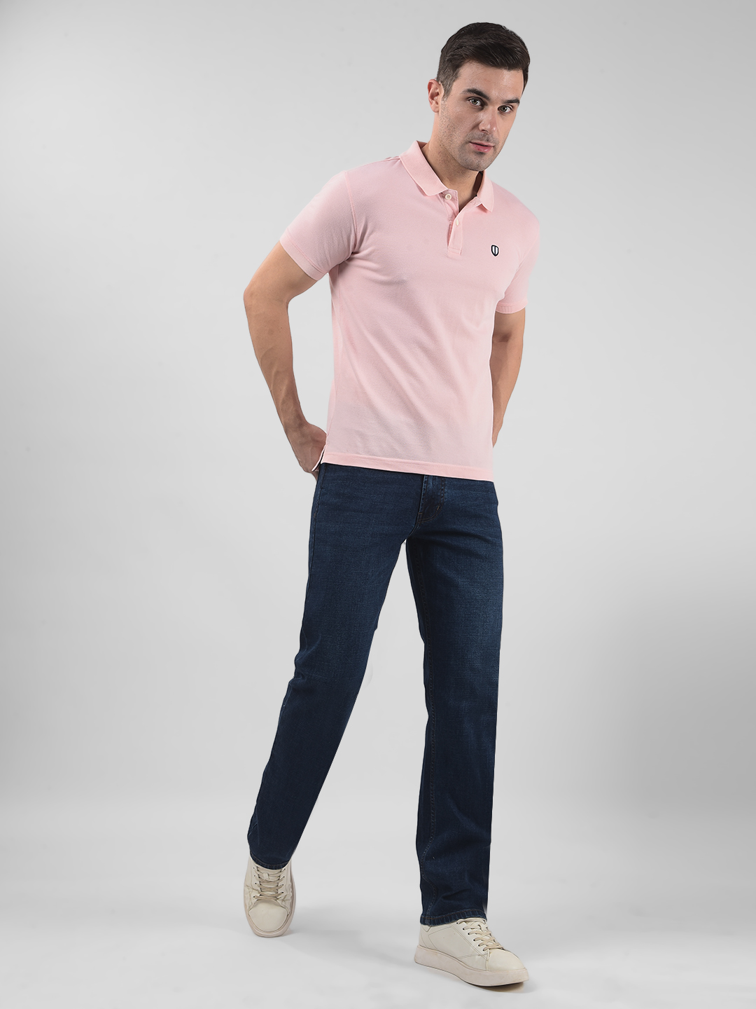 Numero Uno Men Solid Dark Blue Jeans